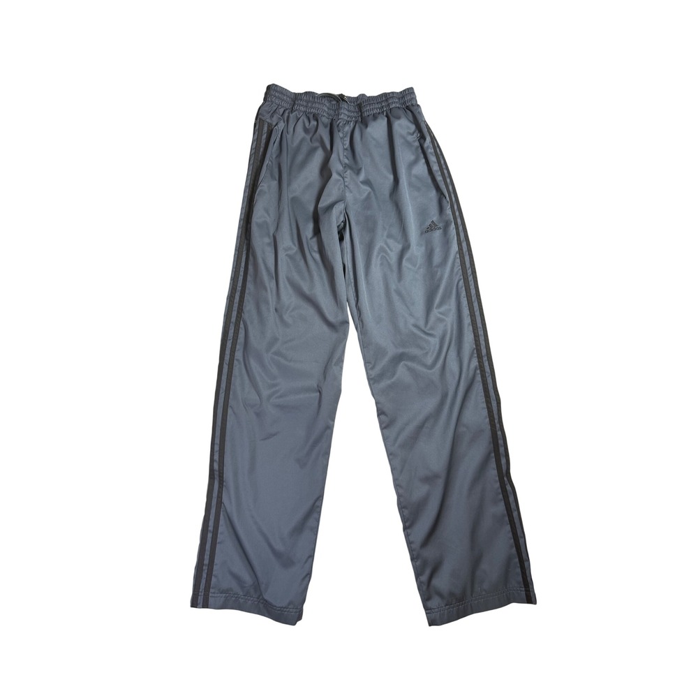 Vintage Y2K Adidas Climalite Charcoal Grey Track Pants - Size Medium